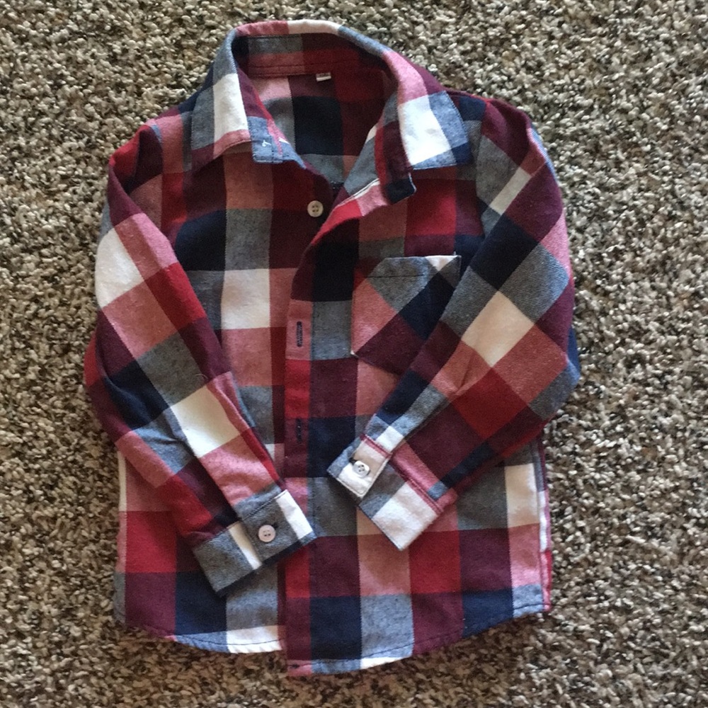 3t boys plaid shirt